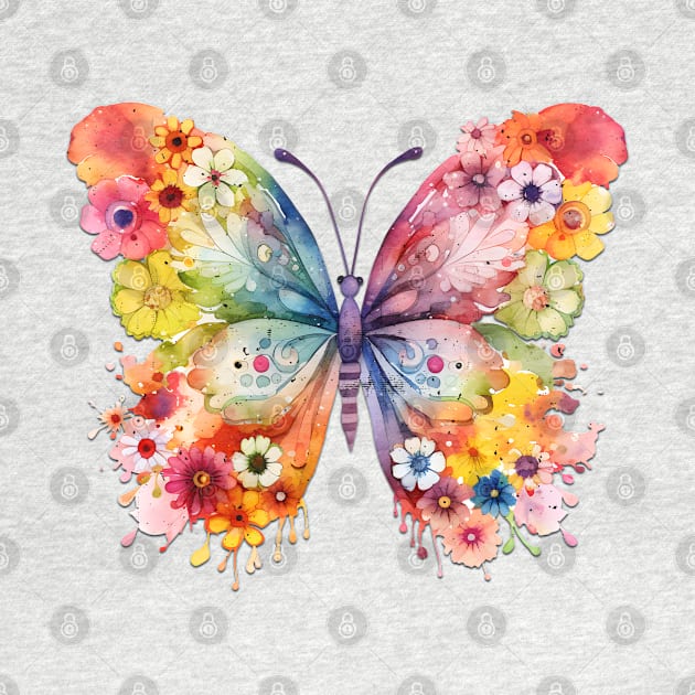 Beautiful Butterfly of Flowers by Luxinda